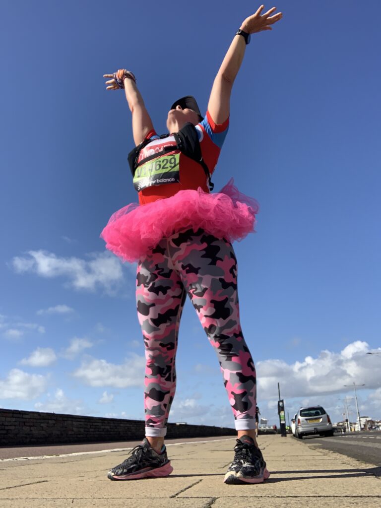 Virtual London Marathon finish line feels